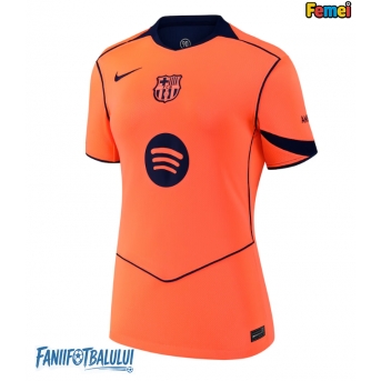 Barcelona Tricou Fotbal Replică 2025-26 Femei Treilea